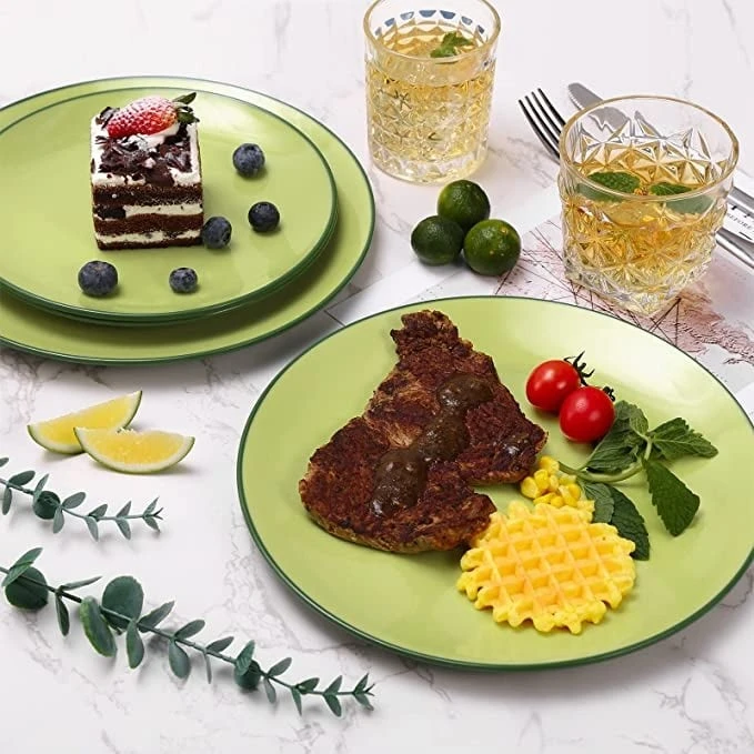 Color Glazed Ceramic Dinner Set